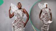 Designer recreates actress Nana Addo's 3D white dress, netizens drag her: "Dey have started o"