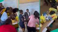 Lecturer holds back tears as students appreciate him with gifts in class, many react to viral video