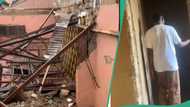 “Will do for my mother soon”: Nigerian man demolishes parents’ leaking old house, builds another