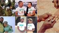 8 corps members who found love and got engaged during NYSC, their cute proposal photos still warming hearts