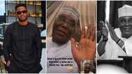 Days after shaking Dangote, BBNaija's Cross holds video call with Atiku Abubakar, blushes hard like a kid
