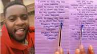 "Handwriting like a computer font": Man writes with blue pen on paper in video, netizens applaud him