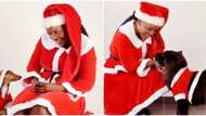 Fans gush over Christmas photos of actress Empress Njamah and her beautiful dogs
