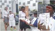 Nigerians react as female fan meets Teni Makanaki, gifts her nice shirts, she hugs the clothes in viral video