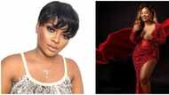 Valentine's Day special: BBNaija star Tega dazzles in fabulous red dress in new photos