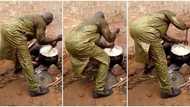 "Real husband": Man perfectly turns smooth Fufu on fire, video of his amazing efforts trends on TikTok