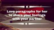 Love paragraphs for her to share your feelings with your partner