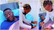 See better woman: Touching video of actor Mr Ibu's wife cutting his nails on sick bed warms hearts online