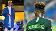 Super Eagles star Samuel Chukwueze changes hairstyle, flashes Mercedes Benz C300 worth N160m