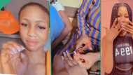 "House no go contain all of us": Reactions as strict mum cuts her daughter's fixed nails in video