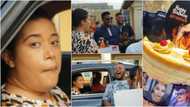 Actress Adunni Ade gets surprised with birthday cake by colleagues on movie set, shares cute video