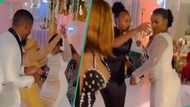 "I don't trust her abeg": Video trends as lady steals show at couple's wedding, netizens react
