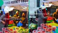 Nigerian lady visits Oshodi market in United Kingdom, its owners say everything they sell is cheap
