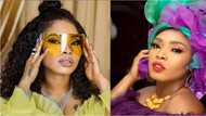 Her pikin no get hand? - Nigerians drag actress Halima Abubakar for using another baby's photo to announce her child's arrival