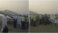 Video shows Nigerian aircraft that was allegedly overloaded with cash after it collapsed backwards