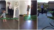 Little boy runs after dad who left for work, screams tearfully his love for his father, video melts hearts
