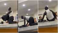 "Calm down now": Nigerian man storms bank, removes clothes over alleged illegal deductions, video goes viral