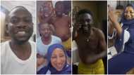 Mide Martins, Afeez Owo, others storm Adeniyi Johnson, Seyi Edun’s home as couple welcomes twins after 7 years