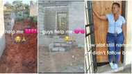 "I'm kindly asking": Hardworking lady shows off the 2 rooms she built by herself, seeks help to roof the house