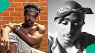 Asake pays tribute to Tupac Shakur, re-enacts his style for Halloween: "Same skin tone, moustache"