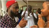 That's our next baby mama: Hilarious reactions as Davido and unknown lady maintain eye contact while dancing