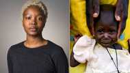 Nigerian Couple Sees Tattered Looking Little Girl Sitting on Their Pavement, Says She’s Being Mistreated by Her Guardian