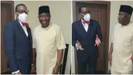 Goodluck Jonathan holds crucial meeting with Akinwumi Adesina (photos)