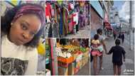 "Trenches in Peckham": Lady shows popular UK market that sells Nigerian food items, video goes viral