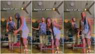 "Mama na cruise": Woman swims in her parlour with 'joy' as daughter shares video of flooded house