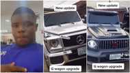 Nigerian man upgrades 2002 Mercedes Benz G Wagon to Brabus model in video, says new cars are expensive