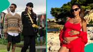 Wizkid's lover Jada Pollock parties with friends in London, exposes her baby bump: "Living the dream