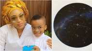 Tonto Dikeh invites 10 people to official viewing of son's star, explains what it means to buy one