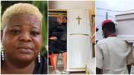 I feel okay carrying dead bodies: Nigerian lady who has been making & selling coffins for 7 yrs speaks in clip