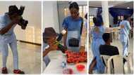 "He understood the assignment": Event photographer takes meat from tray, lady pursues him in viral video