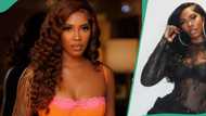 "She's fresh and clean": Video of Tiwa Savage rocking tiny swimsuit, rolling waist causes commotion