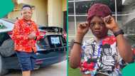 Chinedu Ikedieze rocks short skirt, whines waist as he joins Nasboi’s Fine Girls challenge: “No nau”