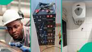 Nigerian man shuns 'NEPA', installs powerful solar electricity that powers everything in his house