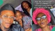 Joy is coming: Mother joins her children to sing Fido's Song thinking it's gospel music