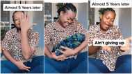 Woman who has been expecting baby in marriage for 5 years dances in video as she keeps waiting
