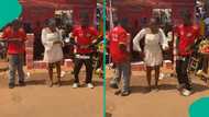Video trends as Nigerian lady joins indomie vendors to dance energetically in street