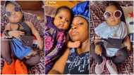 Nigerian mother dresses up baby in fine kiddies clothes & crocs, shares cute video