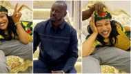 She deserves it: Sweet reactions as Tonto Dikeh blushes happily in new photos with lover