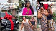 Skitmaker Ashmusy buys brand new car for mother, mum knees down, cries: "She didn't see it coming"