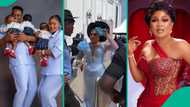 Security bounces Regina Chukwu, Victoria Adeboye at Lateef Adedimeji's triplets' thanksgiving party