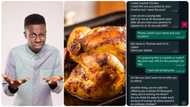 "Ordinary chicken N40k?" Customer laments after vendor turns down his offer to buy roast chicken for N30k