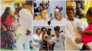Sweet videos from Moyo Lawal's dad's 70th birthday party leave many gushing, father & daughter show off moves