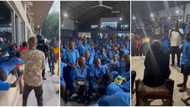 Students rush to the window, get handshakes as 2baba storms secondary school in Benue, small boy questions him