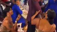 Pretty lady boldly goes on her knees to propose in public but the man walks away in video