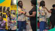 Drama as Burna Boy lookalike grills mom over semblance with singer, she responds: “Was I adopted?”