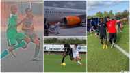 Nigerian man who used to play football on the street relocates abroad, his story changes, video goes viral